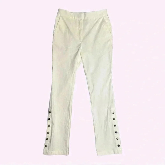 DEREK LAM 10 CROSBY Tesse Snap-Leg Flared Pants Size 2 - Picture 3 of 9